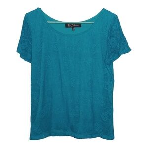 G Collection lined lacey Top Sz XL